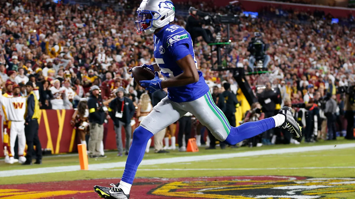 Jogador dos Seahawks durante uma partida.