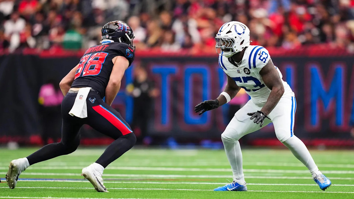Germaine Pratt, dos Colts, durante partida contra os Texans em janeiro de 2026.