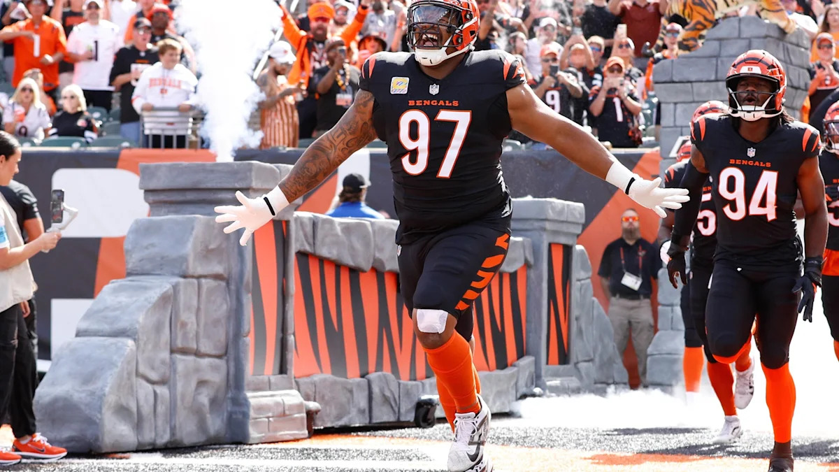Dexter Lawrence em campo pelo Cincinnati Bengals.