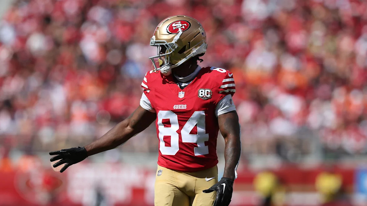 Brandin Cooks com uniforme dos 49ers; imagem ilustrativa de uma das opções para FLEX.