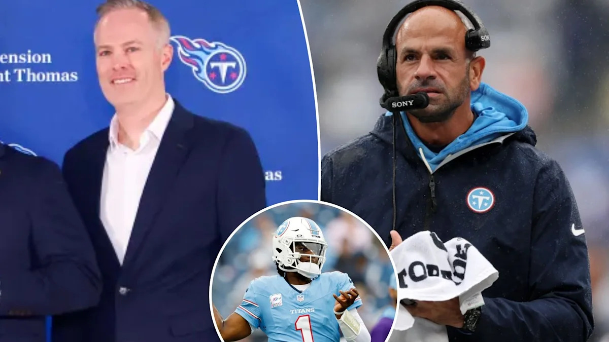 Montagem reúne Burke Nihill, Robert Saleh e Cam Ward em meio ao início sem vitórias dos Titans.