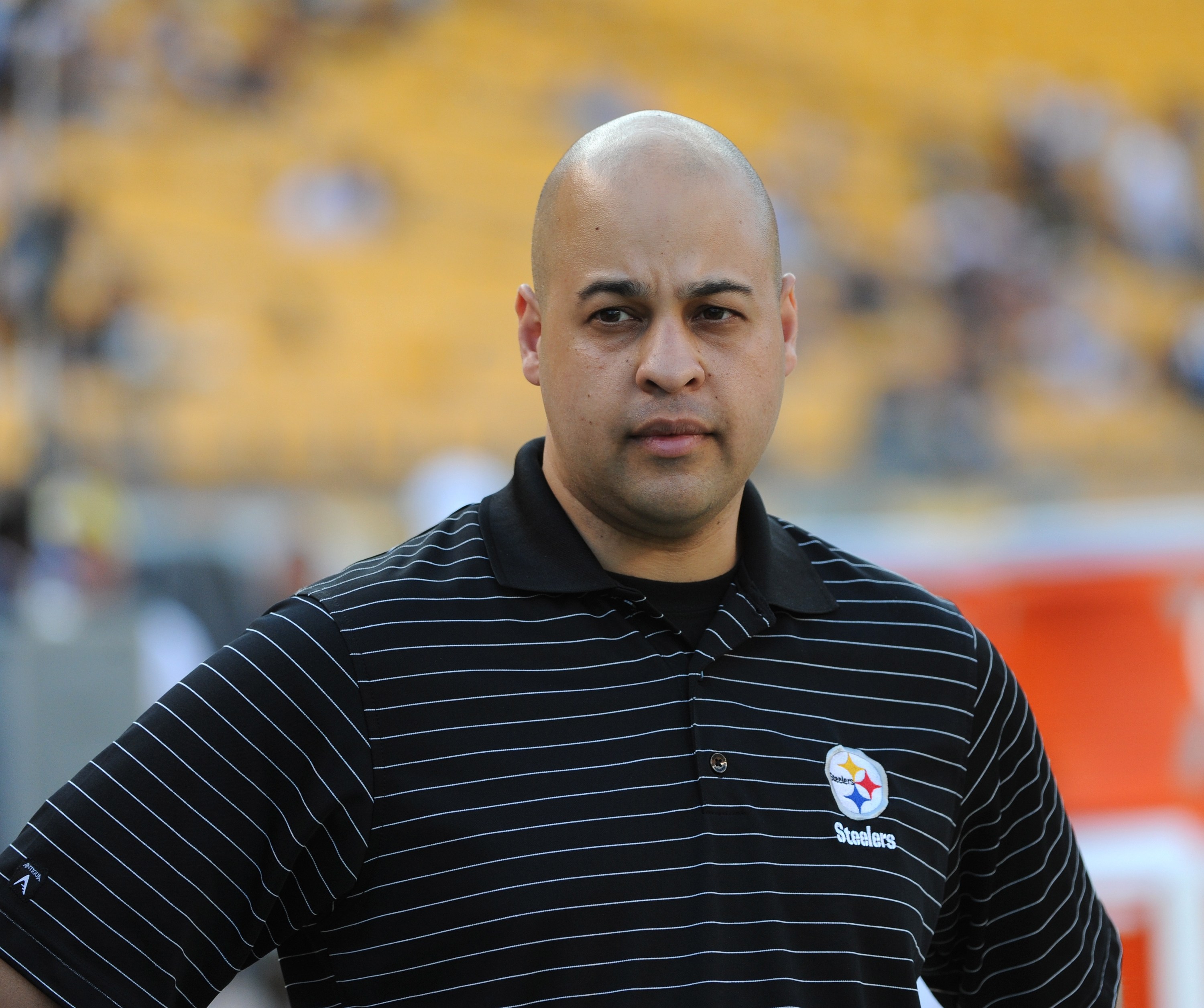 Integrante do Pittsburgh Steelers durante atividade da equipe. Foto de arquivo.