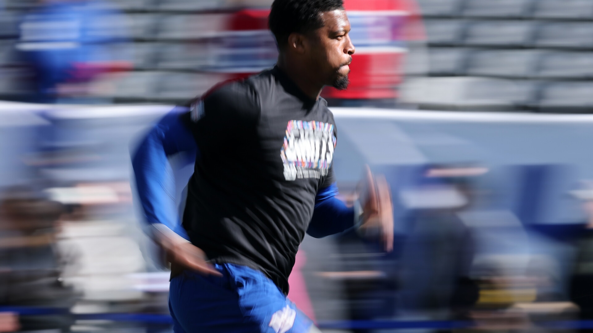 Jameis Winston durante preparação do New York Giants. Foto de arquivo.