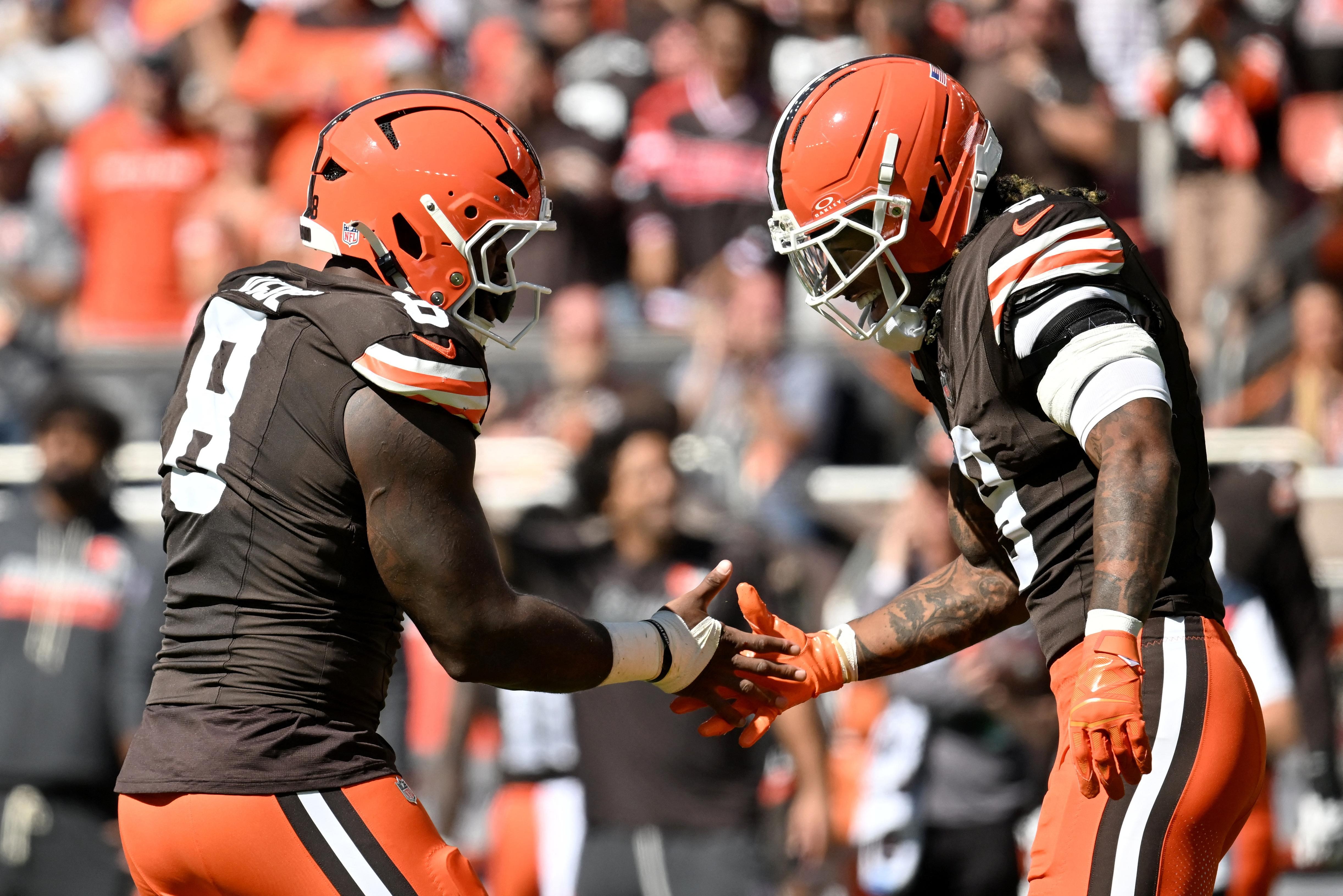 Grant Delpit, do Cleveland Browns, durante uma partida da equipe.