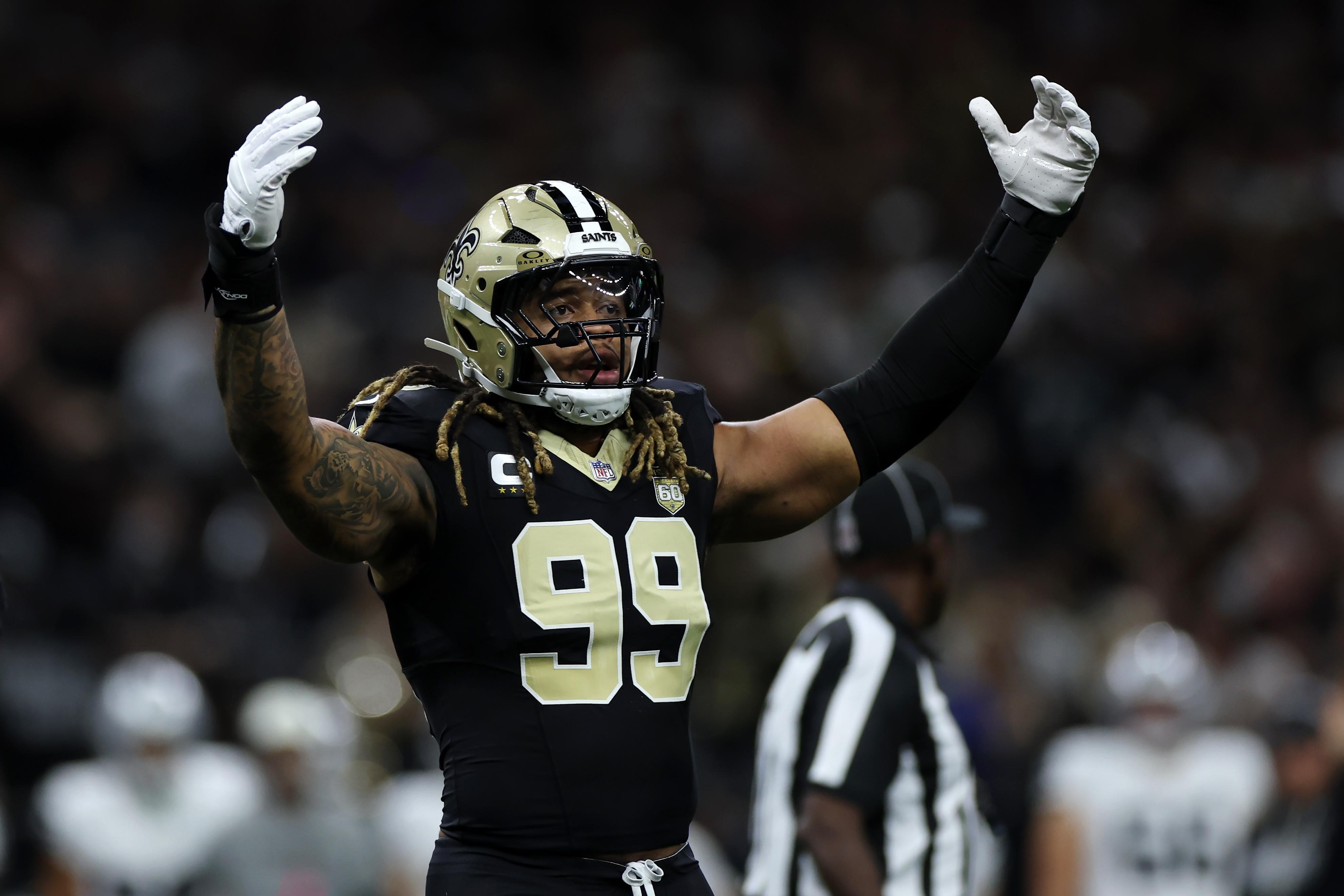 Chase Young em campo pelos Saints.