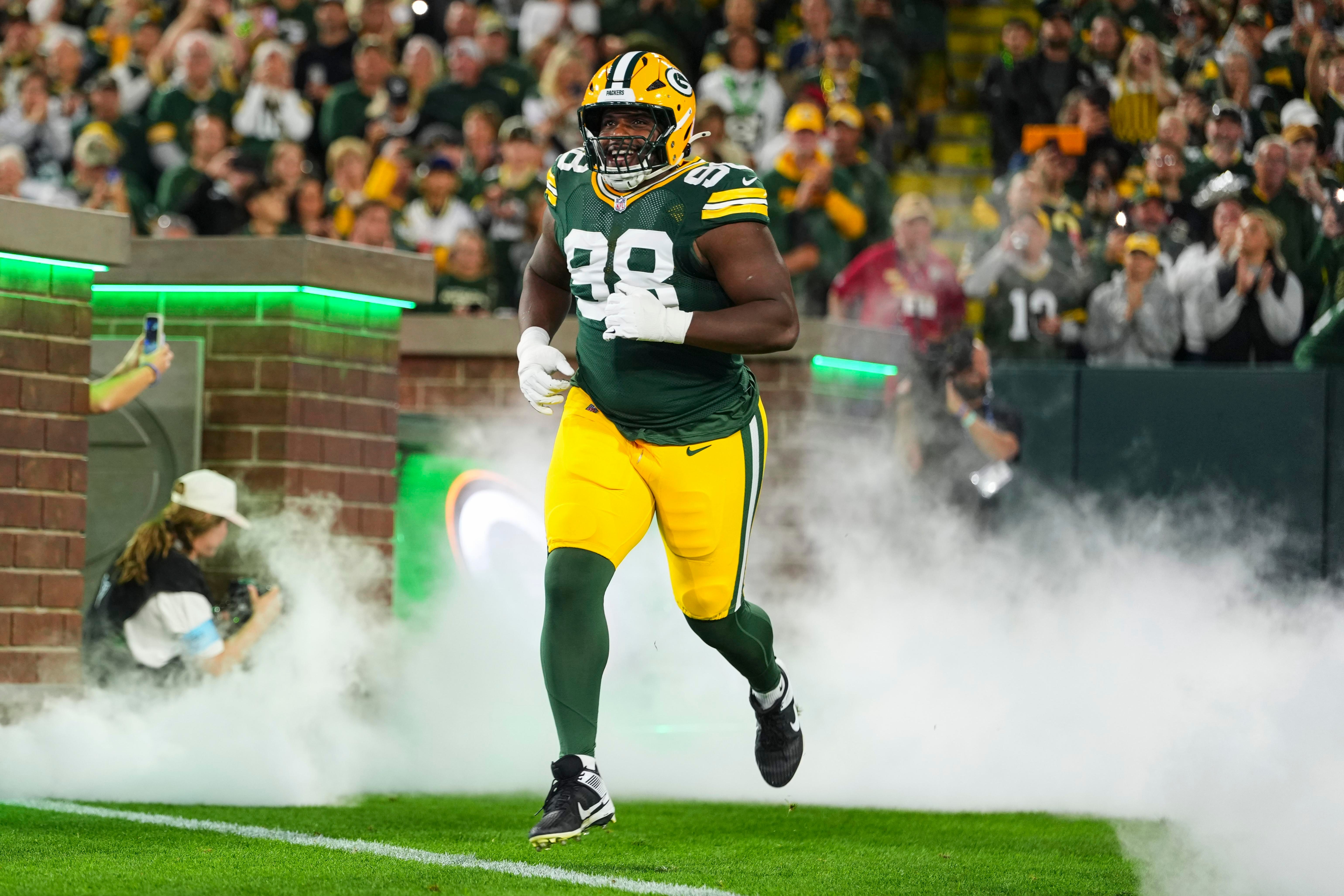 Jogador dos Packers durante uma partida.