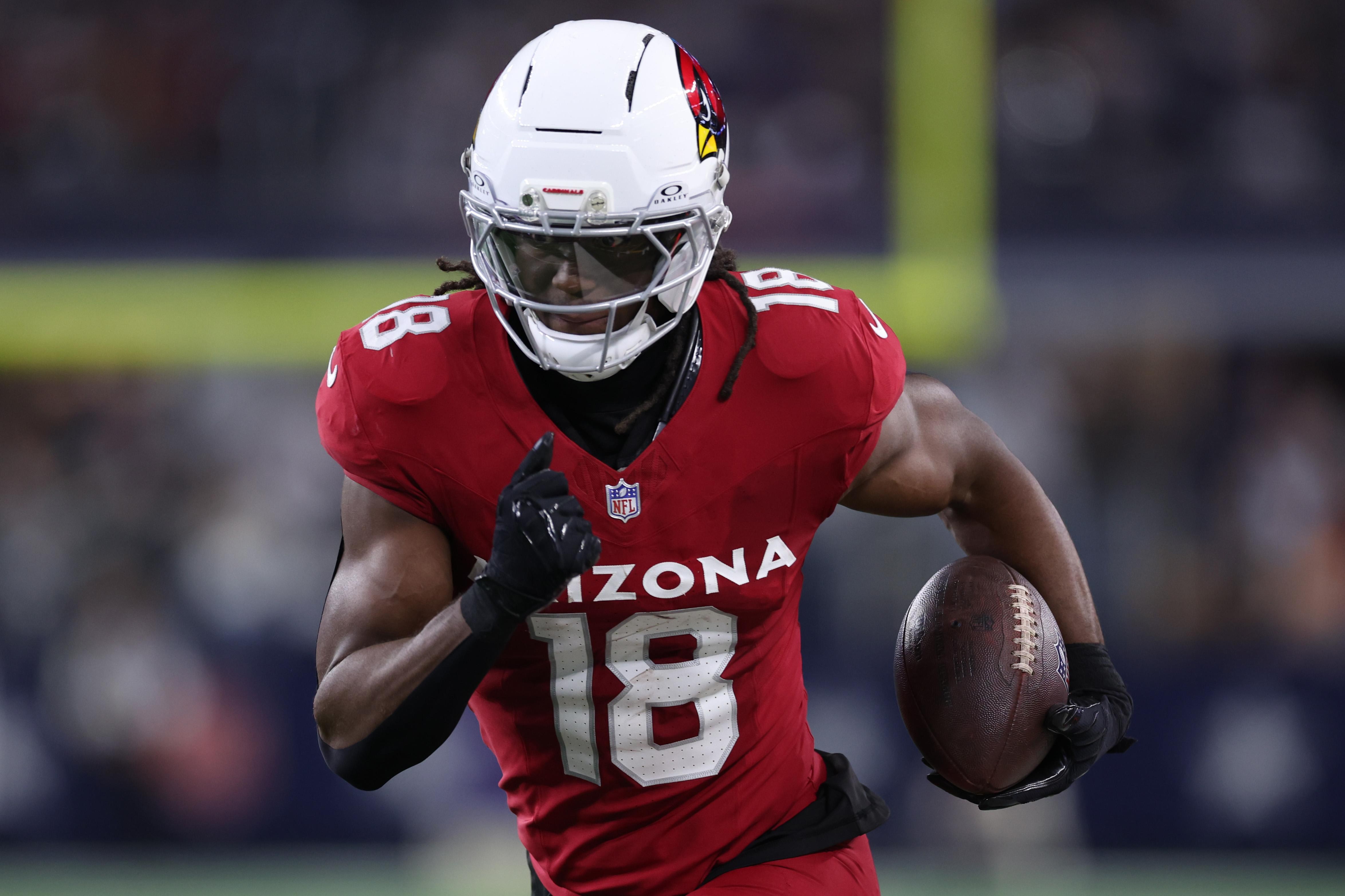 Marvin Harrison Jr. avança contra os Cowboys, em 3 de novembro de 2025.