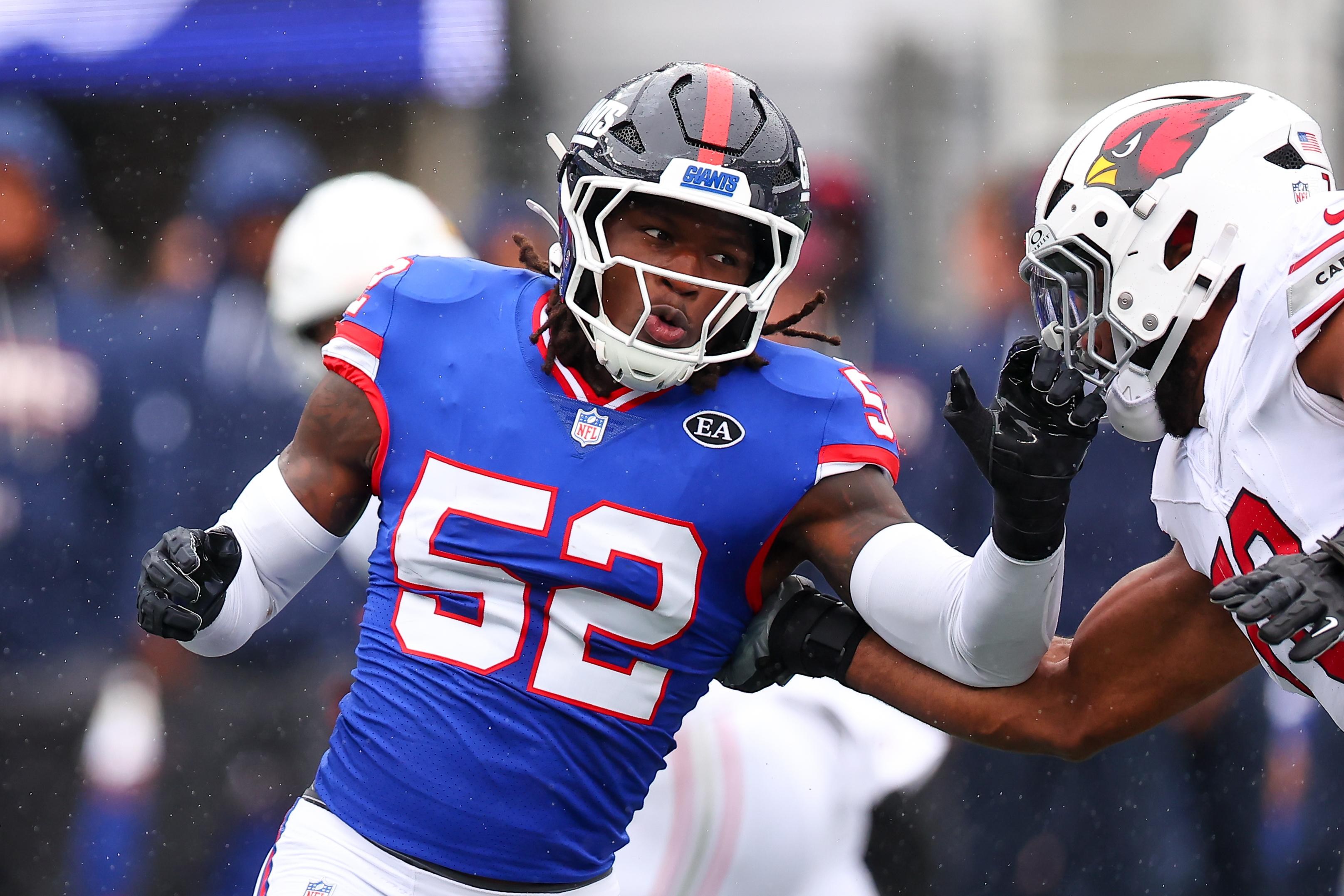 Arvell Reese, defensor dos New York Giants.
