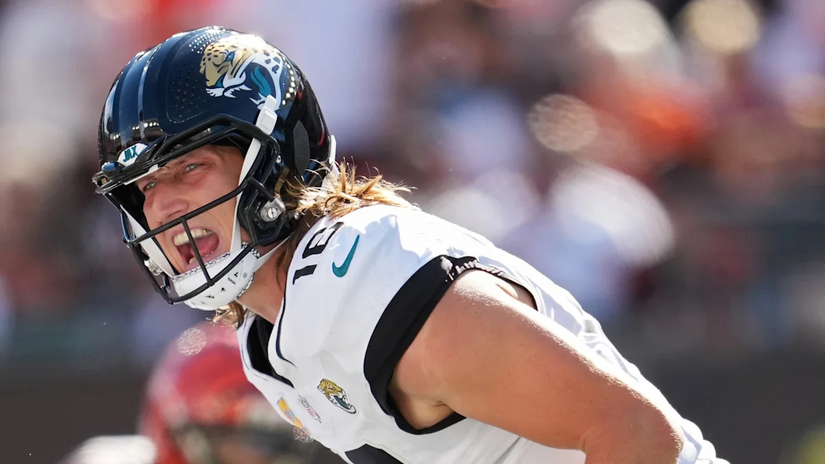 Trevor Lawrence, quarterback do Jacksonville Jaguars.