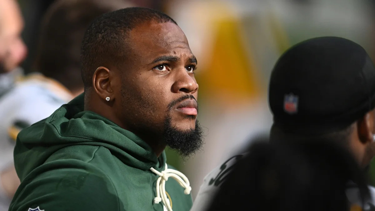 Micah Parsons durante uma atividade dos Packers.