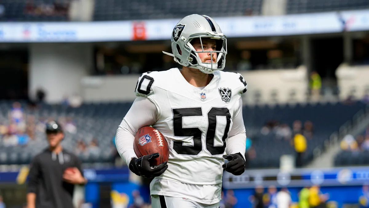 Jacob Bobenmoyer com o uniforme dos Raiders.